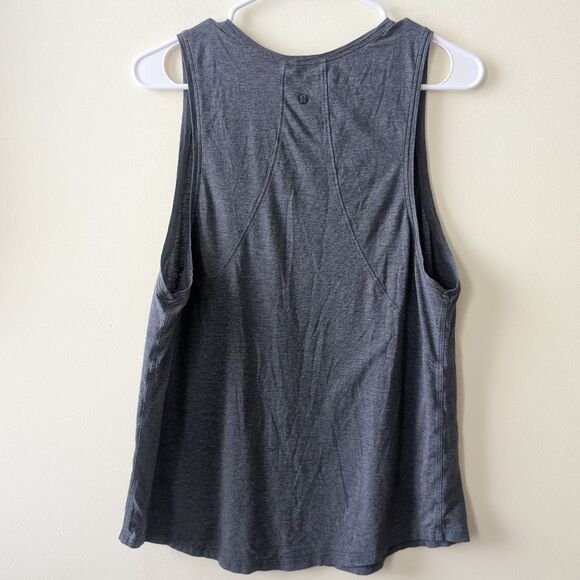 Lululemon Muscle Love Tank Heathered Pitch Grey Size 8 - Picture 5 of 7